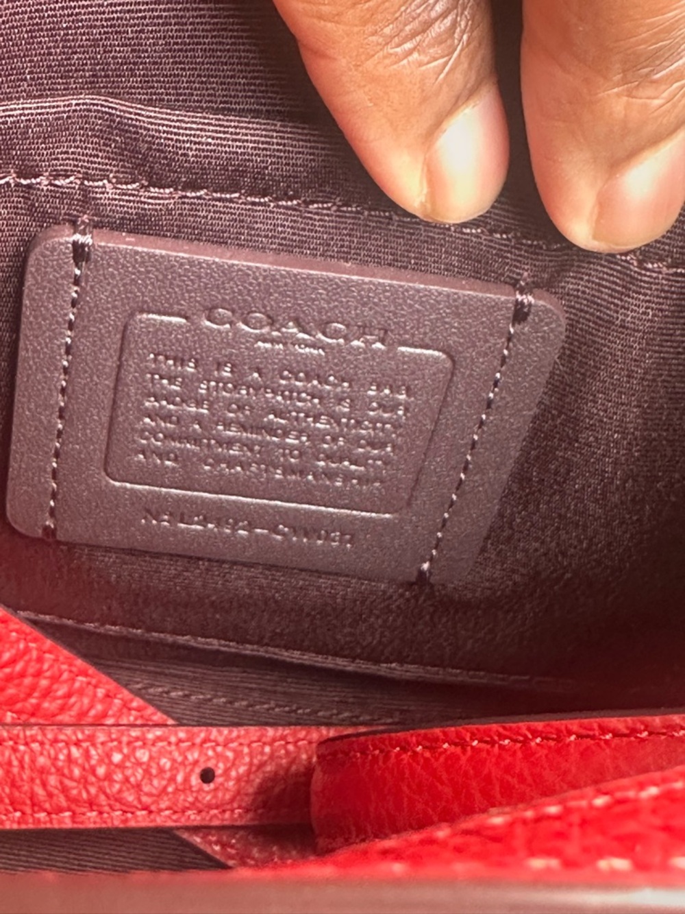 Coach Mini City Tote Red - Picture 4 of 4